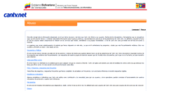 Desktop Screenshot of abuso.cantv.net